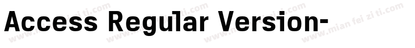 Access Regular Version字体转换